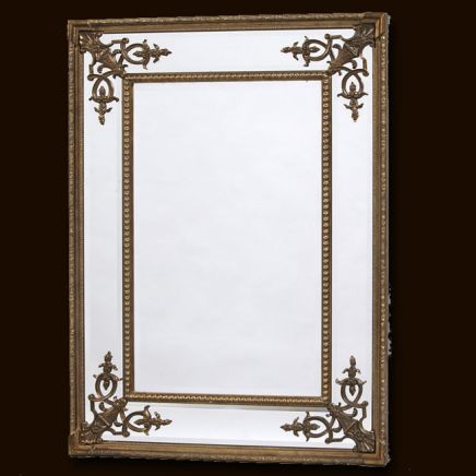 Gold Square French Mirror