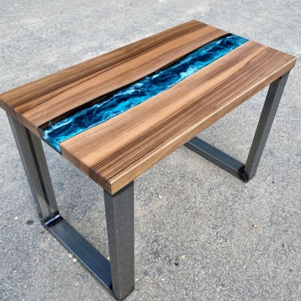 Walnut River Coffee Table Dep Sea Artwork