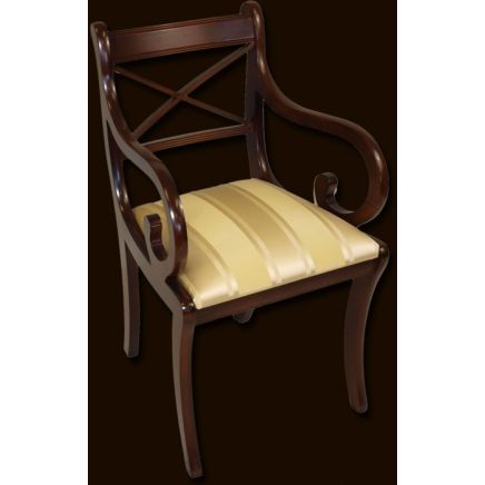 Cross Stick Sabre Leg Dining Chair