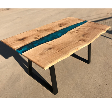 Pippy Oak & Reef Blue River Dining Table (SOLD)