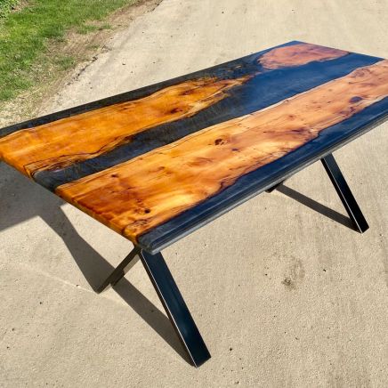 Yew & Grey River Dining Table