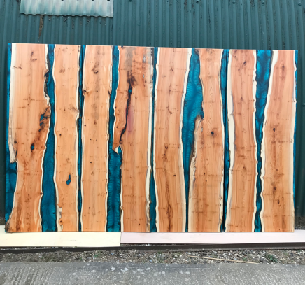 4 x Resin River Dining Table Tops (Restaurant Project)