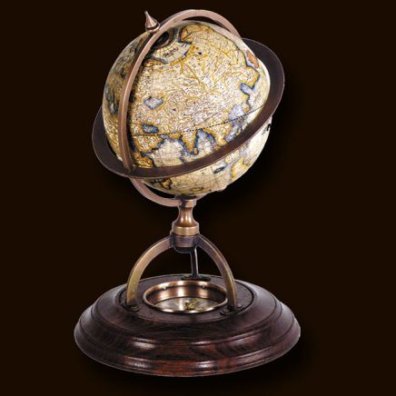 Terrestrial Globe with Compass