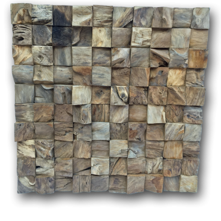 Teak Root Wall Art Square