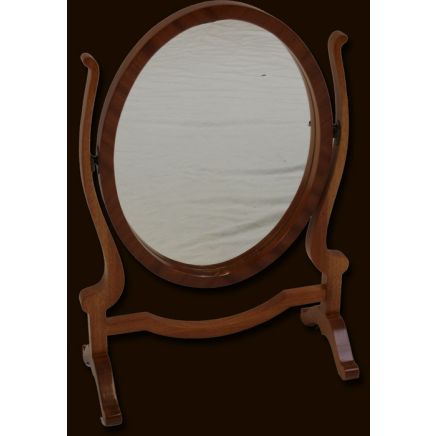 Antique Reproduction Oval Dressing Table Mirror