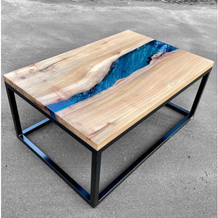 Clear Blue River Coffee Table