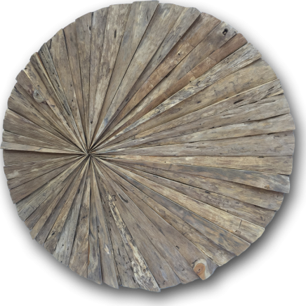 Teak Root Wall Art Round