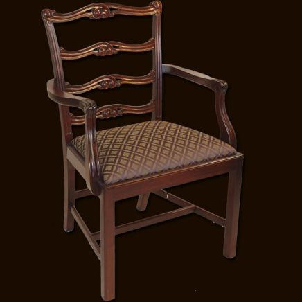 Reproduction Chippendale Ladderback Dining Chair