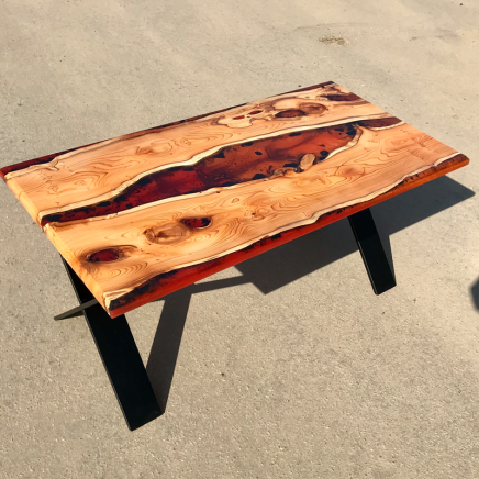 Yew Lava Flow Coffee Table