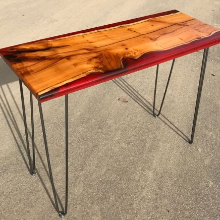 Lava River Console Table in Yew