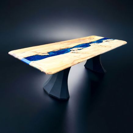 Burr Chestnut Ocean River Dining Table