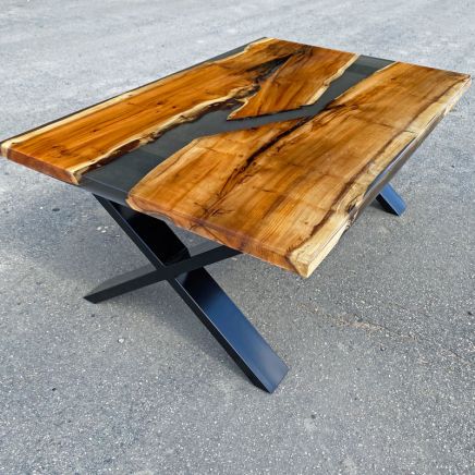 Yew & Smokey Grey River Coffee Table