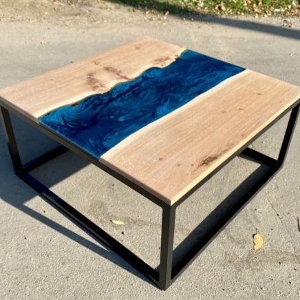 River Coffee Table Bespoke Blue