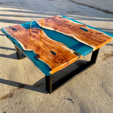 Yew & Clear Blue River Coffee Table