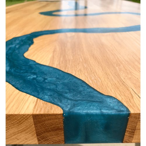 Oak & Blue Resin River Dining Table