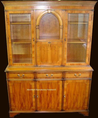 Antique Reproduction 55 Regency Cocktail Cabinet