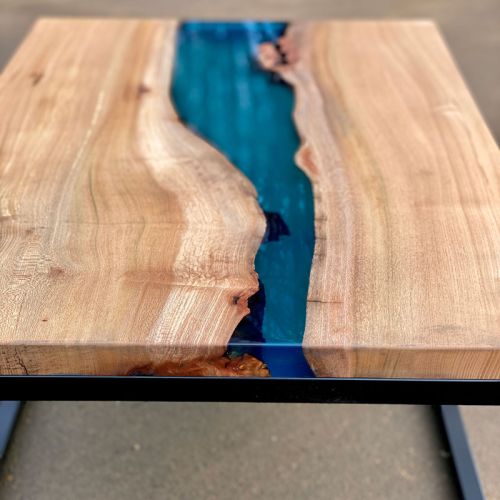 Clear Blue River Coffee Table