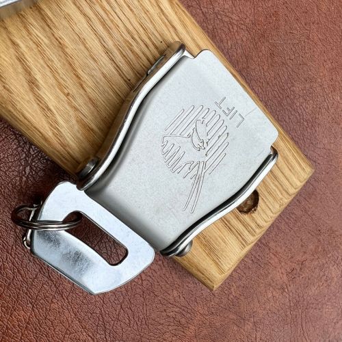 Aeroplane Belt Buckle Key Holder (Oak Triple)