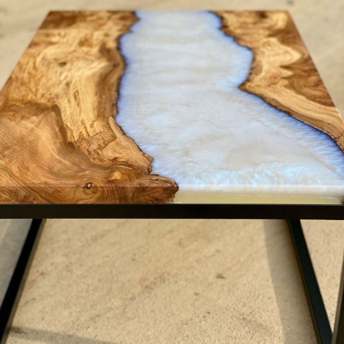Ghost Blue & Elm River Coffee Table