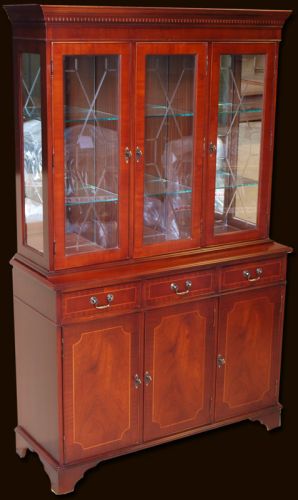 Antique Reproduction 47 Regency Glazed Bookcase