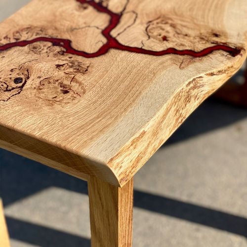 Lightning Side Tables in Oak