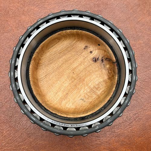 Aircraft Wheel Bearing & Oak Bowls