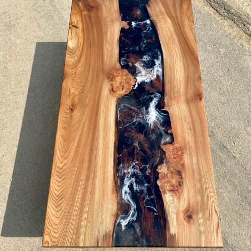 Elm Bespoke Resin River Coffee Table