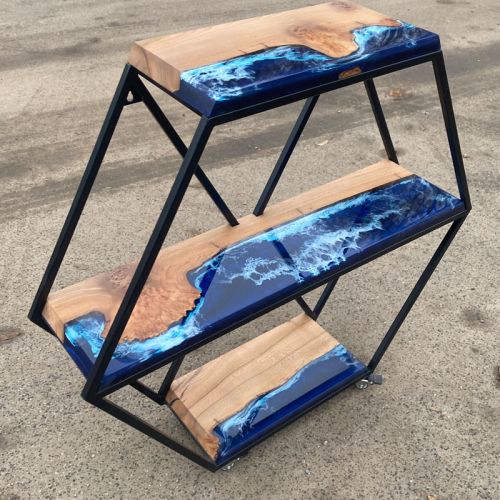 Hex Elm & Deep Sea Drinks Trolley