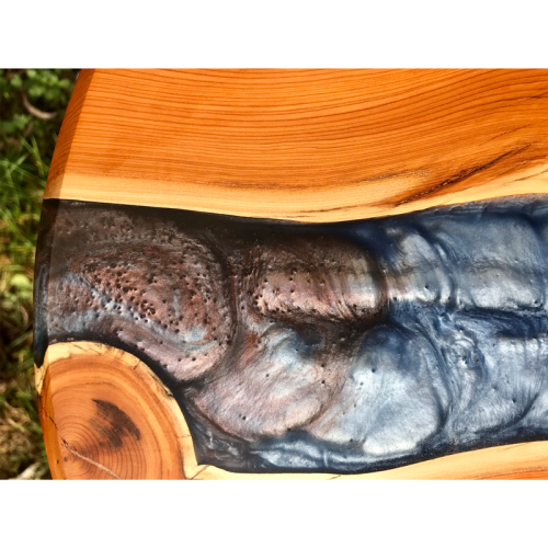 Yew Circular Resin River Side Table 2 (SOLD)