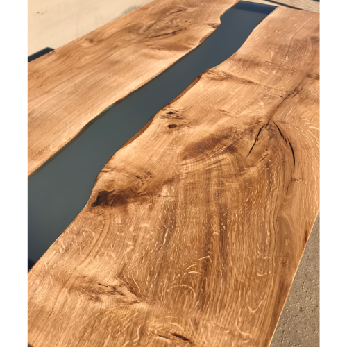 Pippy Oak & Prussian Blue River Dining Table (SOLD)