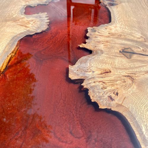 Burred Oak Lava Flow Coffee Table