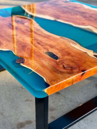 Yew & Clear Blue River Coffee Table