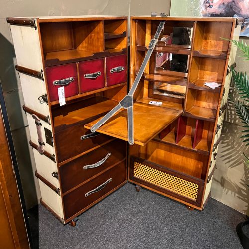 Steamer Trunk Armoire