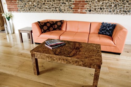 Lavenham Deco Full Burr Walnut Coffee Table