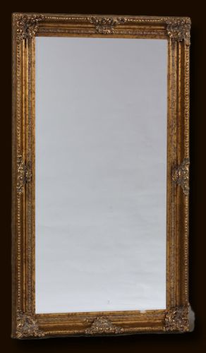 Classic Large Gold Rectangular Classic French Mirror