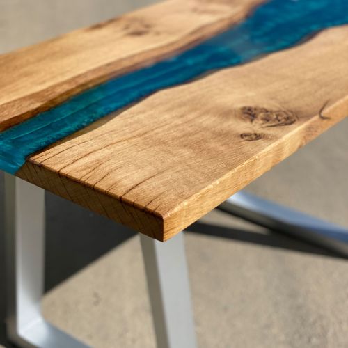 Oak & Reef Blue Coffee Table