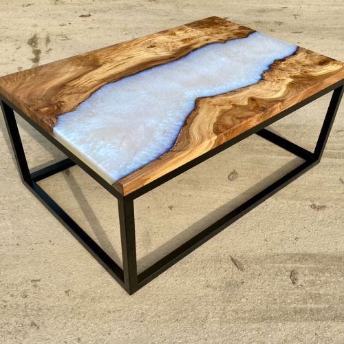 Ghost Blue & Elm River Coffee Table