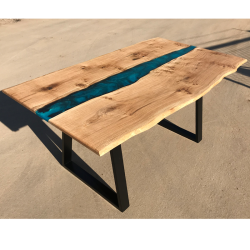 Pippy Oak & Reef Blue River Dining Table (SOLD)
