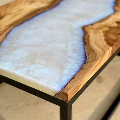 Ghost Blue & Elm River Coffee Table