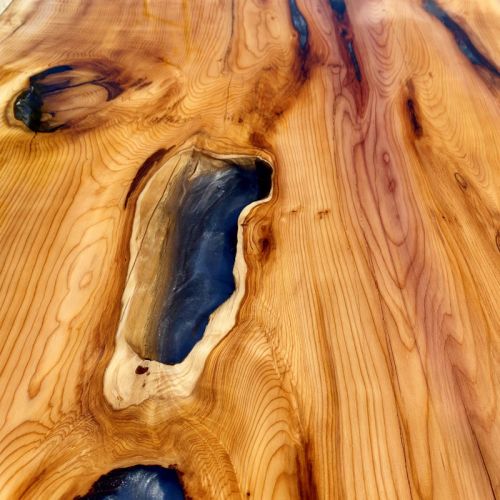 Yew River Desk/Dining Table Silver Grey