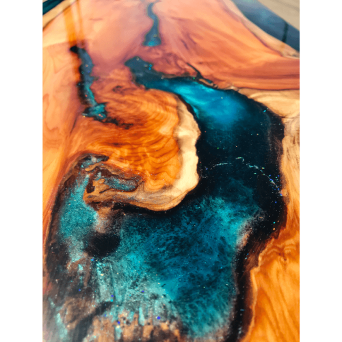 Yew & Reef Blue Resin River Coffee Table (SOLD)