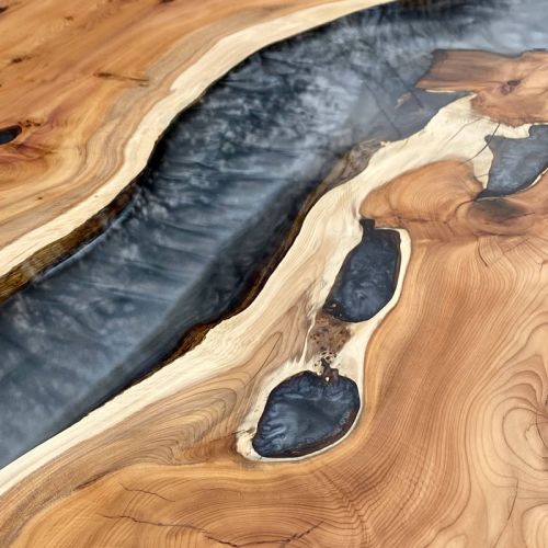 Yew & Terminator Silver River Dining Table