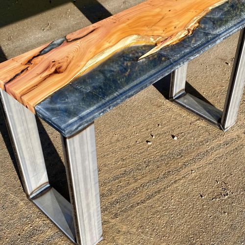 Yew Split River Side Tables