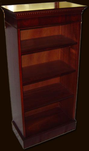 Antique Reproduction 4x2 Open Bookcase