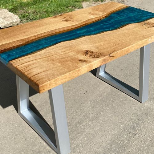 Oak & Reef Blue Coffee Table