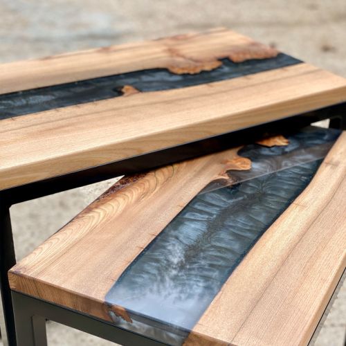 Elm Nest of River Tables