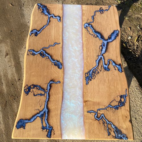 Oak Lightning River Coffee Table