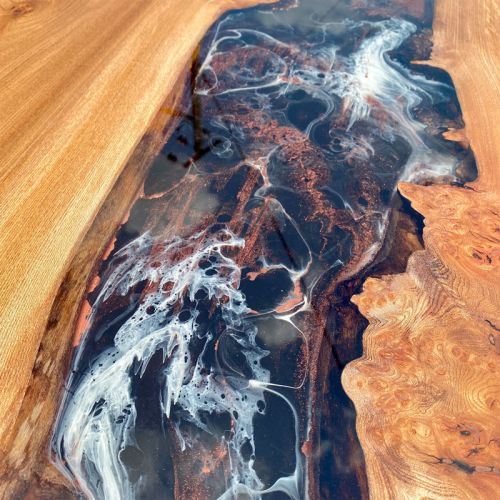 Elm Bespoke Resin River Coffee Table