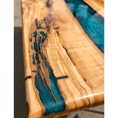 Olive Wood Resin River Coffee Table  SOLD