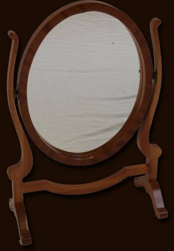 Antique Reproduction Oval Dressing Table Mirror